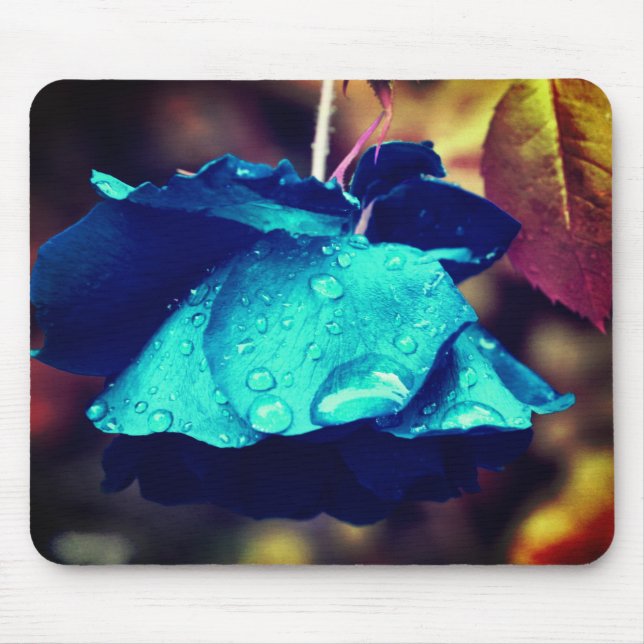 Mousepad Arte abstrato Rosa Azul (Frente)