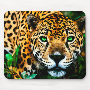 Mousepad Arte acrílica dos animais selvagens de Jaguar