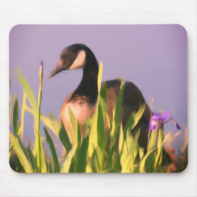 Mousepad Arte Animal de Ganso do Canadá (Frente)
