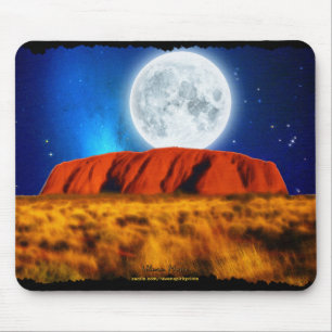 Mousepad Arte australiana do interior da rocha de ULURU