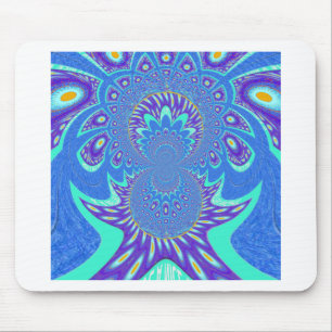 Mousepad Arte azul moderna