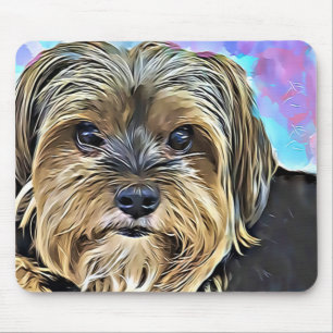 Mousepad Arte bonito de Digitas do cão do yorkshire terrier