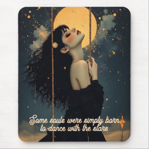 Mousepad Arte Celestial   Mulher Gótica   Mística Etérea