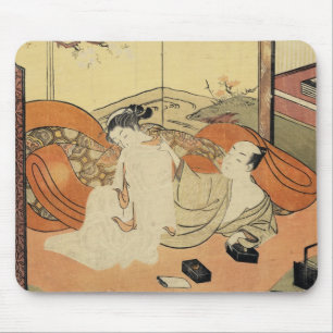 Mousepad Arte clássica vintage japonesa ukiyo-e oiran