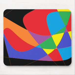 Mousepad Arte Colorida Moderna do Arco-Íris