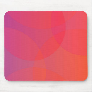 Mousepad Arte cor-de-rosa, alaranjada, moderna, simples,