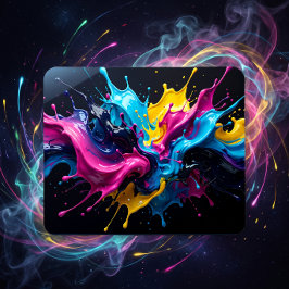 Mousepad Arte Cósmica Explosão Colorida do Big Bang