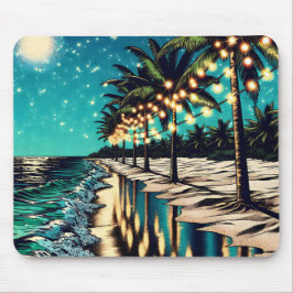 Mousepad Arte Costeira Bonito Romântica