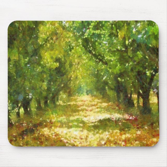 Mousepad Arte da Avenida Árvore dos Sonhos de Luz do Dia (Frente)