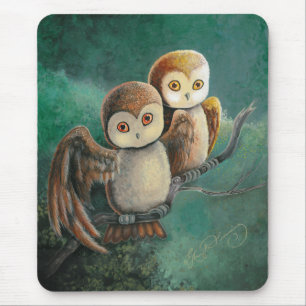 Mousepad Arte da coruja dos amigos da coruja
