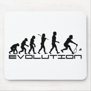 Mousepad Arte da evolução do esporte da raquete do jogado
