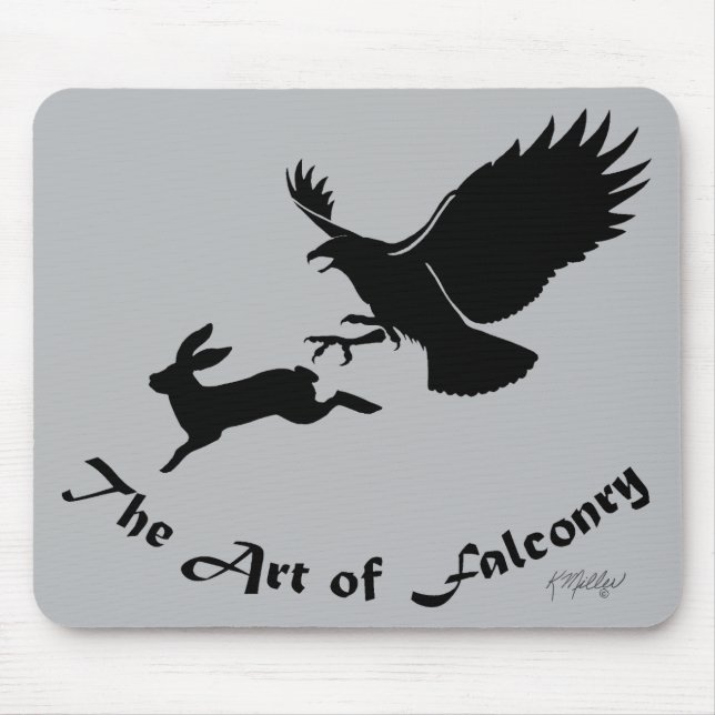 Mousepad Arte da Falcãoaria - Falcão de Cauda Vermelha (Frente)