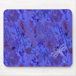 Mousepad Arte da Libélula com Toque de Azul