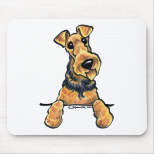 Mousepad Arte da Linha Terrier Airedale