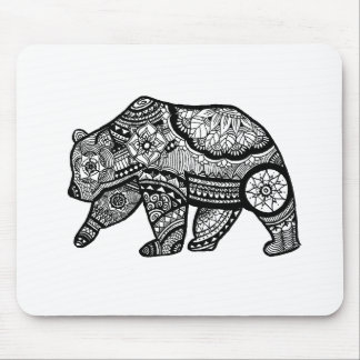 Mousepad Arte da mandala do urso