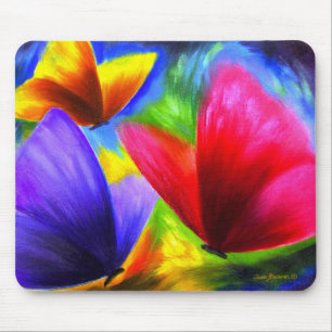 Mousepad Arte da pintura da borboleta - multi