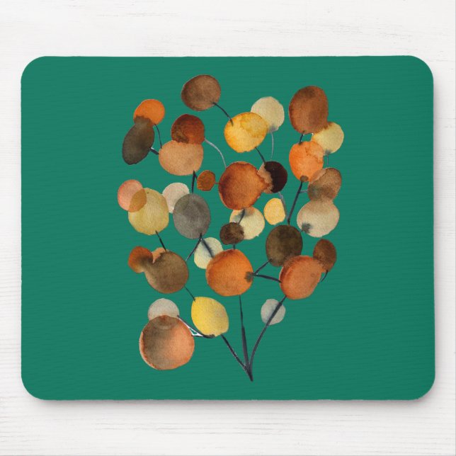Mousepad Arte da Terra de outono abstrato (Frente)