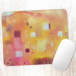 Mousepad Arte de Aquarela Abstrato Moderna<br><div class="desc">Uma pintura moderna de aquarela abstrato moderna contemporânea em cores quentes de outono ou outono. Chorre amarelo,  rosa,  laranja e creme. Arte original de Nic Squirrell.</div>