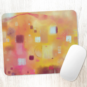 Mousepad Arte de Aquarela Abstrato Moderna