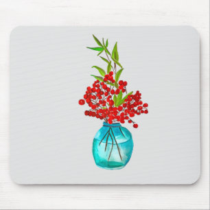 Mousepad Arte de aquarela Red Berries