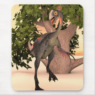 Mousepad Arte de Aventura do Dinossauro Gigantoraptor para