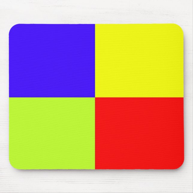 Mousepad Arte de Bloco Colorido (Frente)