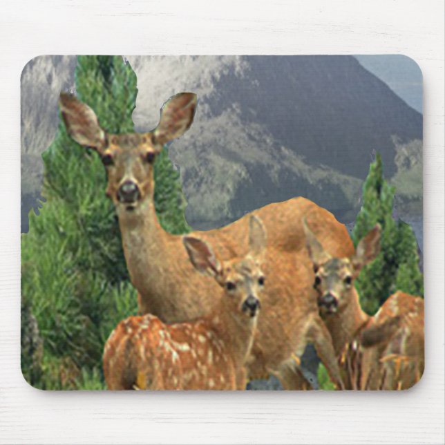 Mousepad Arte de cervos (Frente)