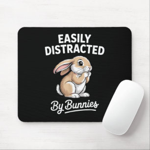 Mousepad Arte de Coelho Fofa para Homens Mulheres e Criança