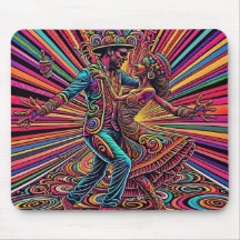 Arte de Dança Tango Salsa Psicodélico
