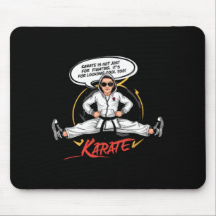 Mousepad Arte de desenho animado de artes marciais engraçad