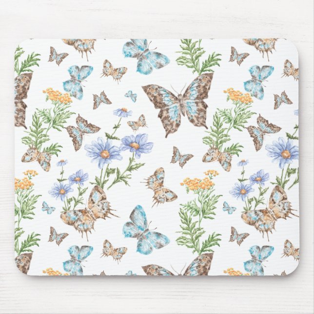 Mousepad Arte de efeito borboleta (Frente)