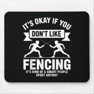 Mousepad Arte De Esgrima Engraçada Para Homens Mulheres Cri