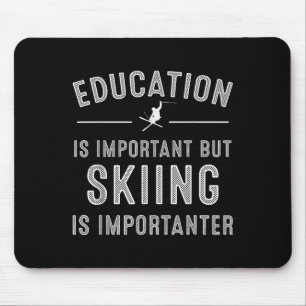 Mousepad Arte De Esqui Única Para Homens Crianças Skier Mou