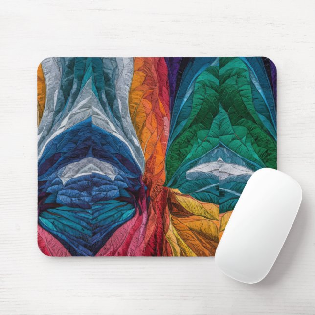 Mousepad Arte de Estilo Kobra Vibrante (Com mouse)