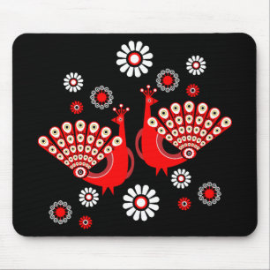Mousepad Arte de Faisão Pavão