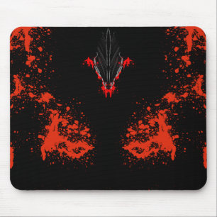 Mousepad Arte de Fantasia de Anime Sombrio de Corvo e Demôn