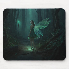 Mousepad Arte de Fantasia de Fada de Floresta Encantada