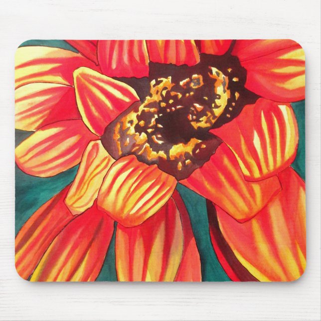 Mousepad Arte de flores do deserto de Gazania por Sacha Gro (Frente)
