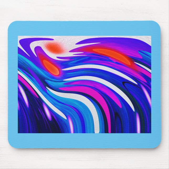 Mousepad Arte de fluxo cósmico (Frente)