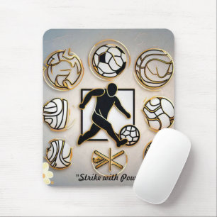 Mousepad "Arte de Fusão de Futebol"