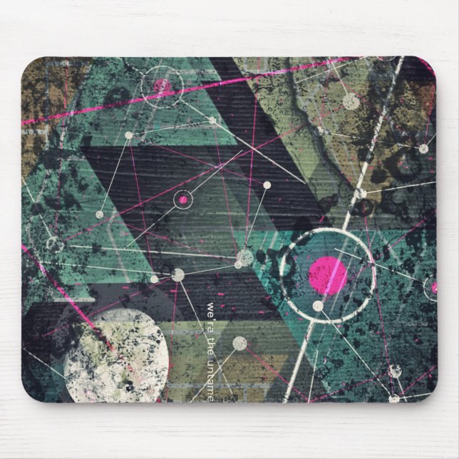 Mousepad Arte de Grafite Digital Abstrata Legal Geométrica (Frente)