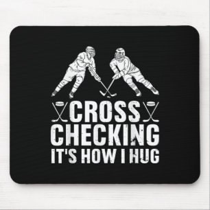 Mousepad Arte de hóquei no gelo legal Homens Mulheres Menin