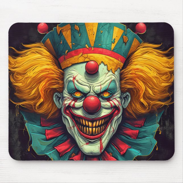 Mousepad Arte de Ilustração do Palhaço de Carnaval Cerrante (Frente)