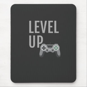 Mousepad Arte de Jogador de Controle Retro Level Up