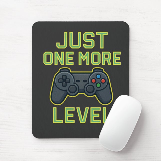 Mousepad Arte de Jogador de Mais Um Nível (Com mouse)