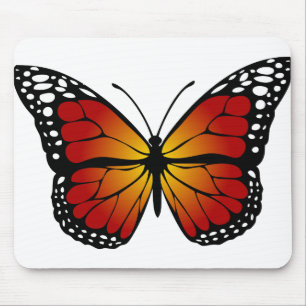 Mousepad Arte de Linha Artística de Abstrato de Borboleta M