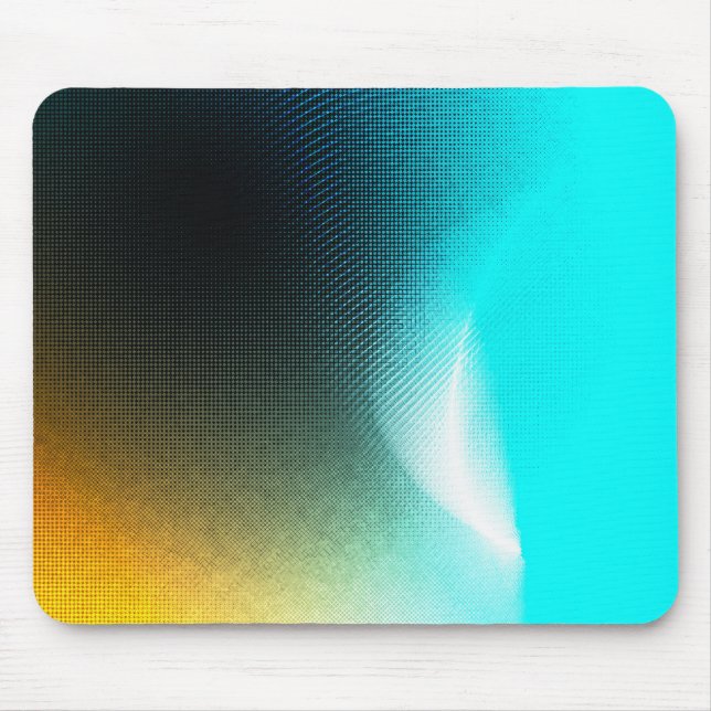 Mousepad Arte de Malha de Gradiente Abstrato Laranja Turque (Frente)
