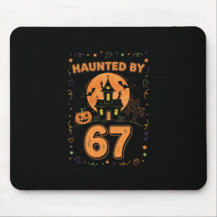 Mousepad Arte de Meme de Halloween Assombrado 67 Seis Sete