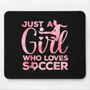 Mousepad Arte de Menina de Futebol Para Meninas Crianças Me