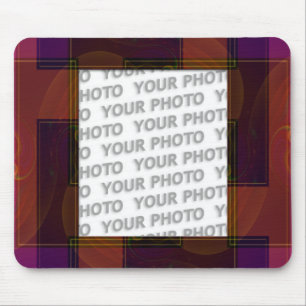 Mousepad Arte de moldura abstrata 3 + sua foto